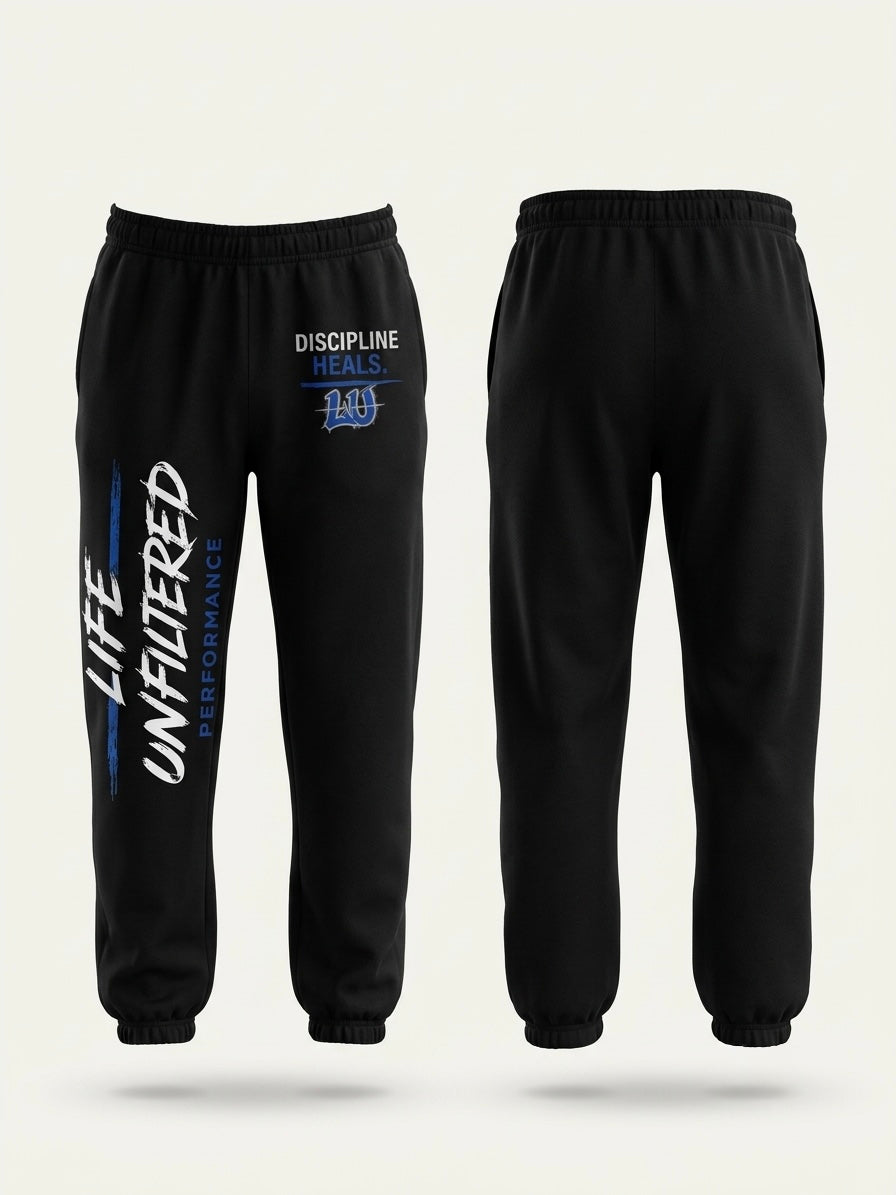 Discipline Heals Joggers – front and back view
